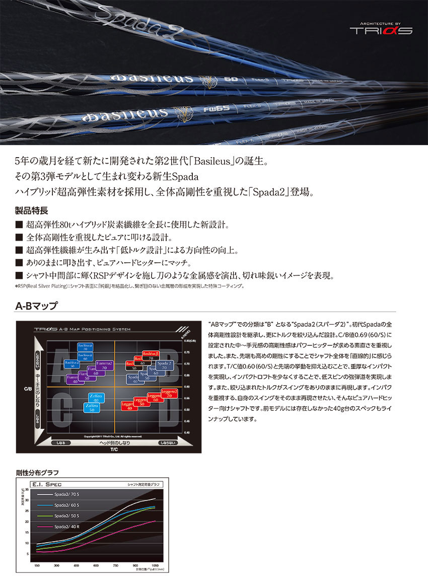 ジオテックゴルフ公式通販サイト / バシレウス スパーダ2 50