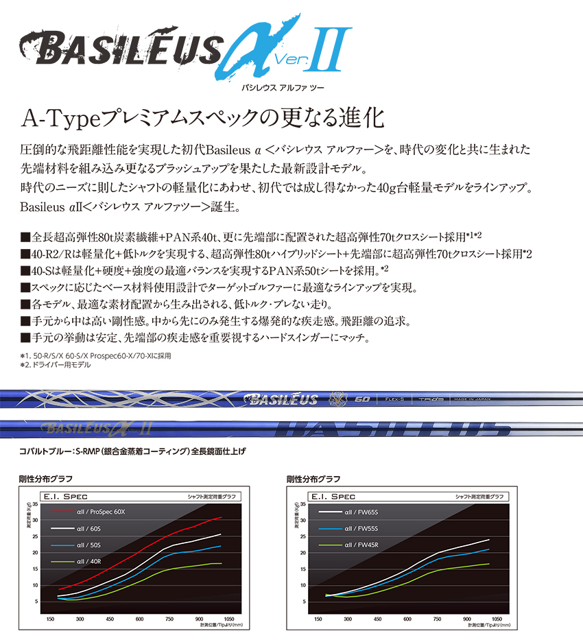 ジオテックゴルフ公式通販サイト / バシレウス αⅡ (アルファ2) プロ