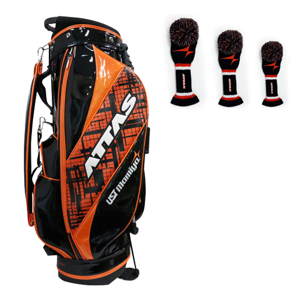 ジオテックゴルフ公式通販サイト / ATTAS キャディーバック SB（スタンド）8.5モデル ブラックオレンジ
