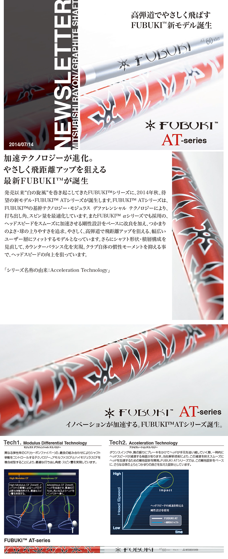 ジオテックゴルフ公式通販サイト / フブキ AT60